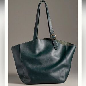 Anthropologie Slouchy Buckle-Strap Tote Bag NWT